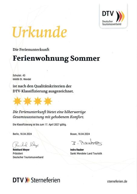 Ferienwohnung Sommer