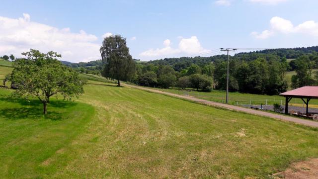 Ferienwohung mit Blick auf die Pferdekoppel