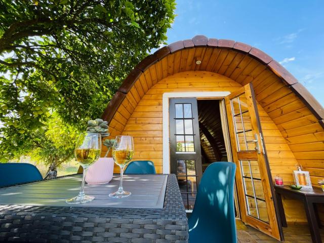 The Gold Pod, relax and enjoy on a Glamping house