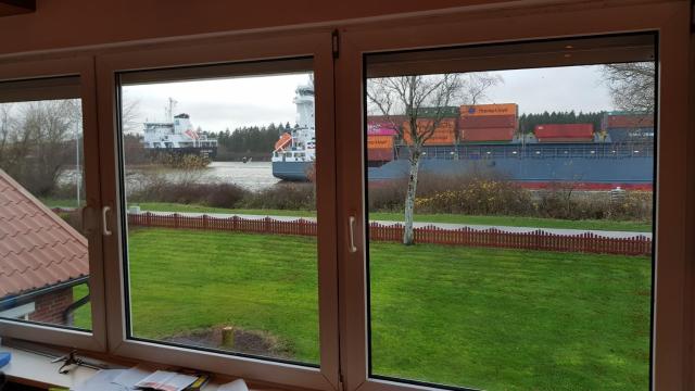 Ferienwohnung mit wunderschönem Blick auf den Nord-Ostsee-Kanal