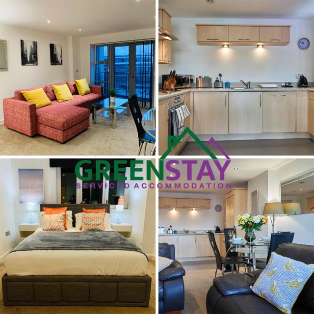 "Clarence Court Newcastle" by Greenstay Serviced Accommodation - Stunning 1 Bed Apt In City Centre With Parking & Balcony-Sleeps 4 - Perfect For Contractors, Business Travellers, Couples & Families - Fast Wi-Fi - Long Stays Welcome