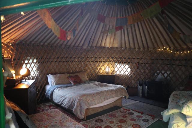 2 Luxury Yurts & Barn Kitchen Big Garden Sleeps 9