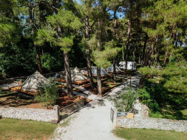 Camp 'Dvor' bell tent accommodation