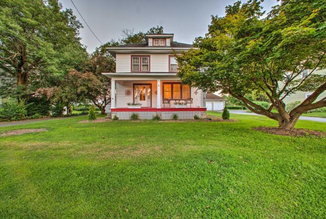 Whimsical Lancaster House with Porch Near Amish Farm