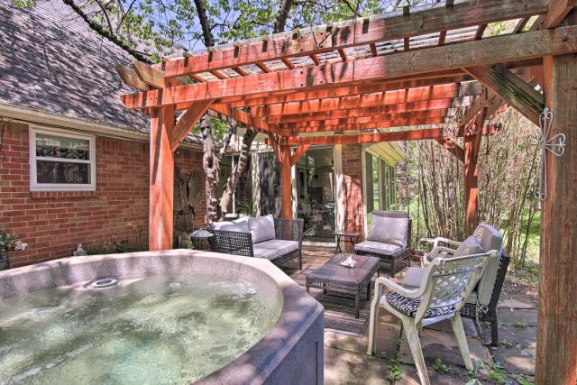 Private Home with Hot Tub and Patio Near Dtwn Tulsa