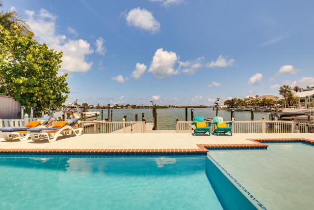 Waterfront Getaway with Pool and Dock - Walk to Beach!