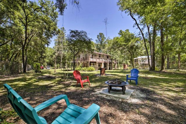 OBrien Home on about 1 Acre with Fire Pit - Near River!