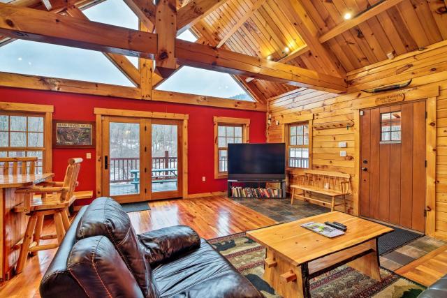 Ski Lodge Mtn Retreat with Fire Pit, Deck and Views!