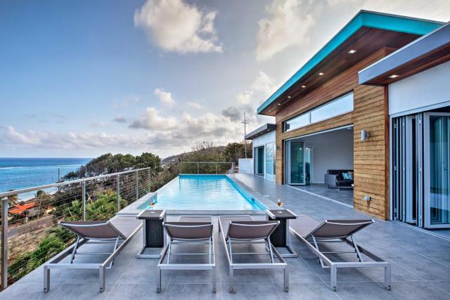 Luxury St Croix Home with Oceanfront Pool and Views