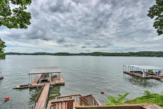 Deck and Boat Dock Lakefront Getaway in Camdenton