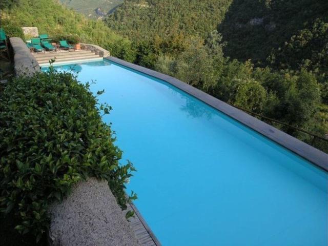 Castelletto with mountain view