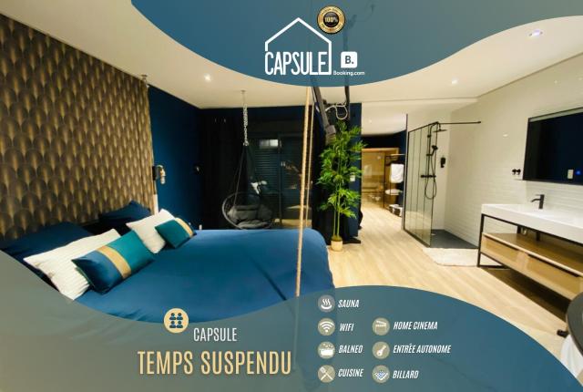 Capsule Temps suspendu - balnéo, home cinema & billard