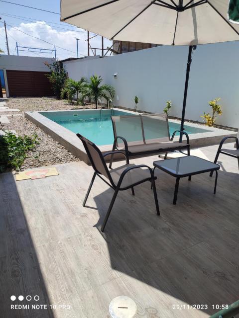 Tumbes Zorritos Bocapan Casa con piscina 3 dormitorios