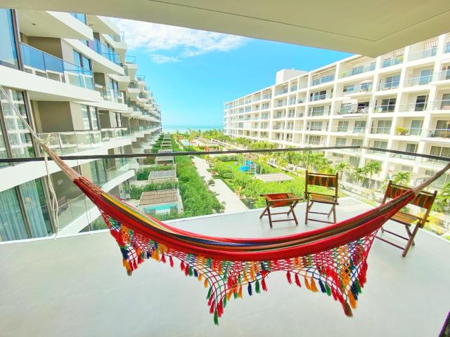 Apto 2 habitaciones Piscinas Frente a la playa en Cartagena