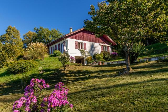 Maison dans un parc de verdure