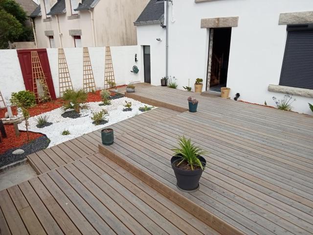 Maison pour 4 classée 3 étoiles - Terrasse - Guilvinec