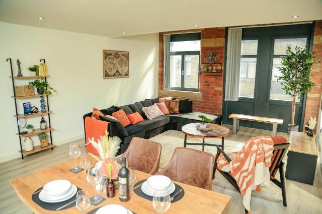 2 Bed New York Style Loft Apartment Free Parking