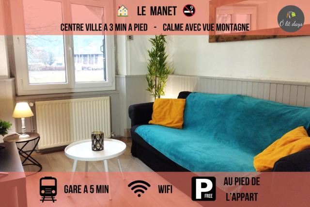 Le Manet - Appartement proche centre ville - parking gratuit