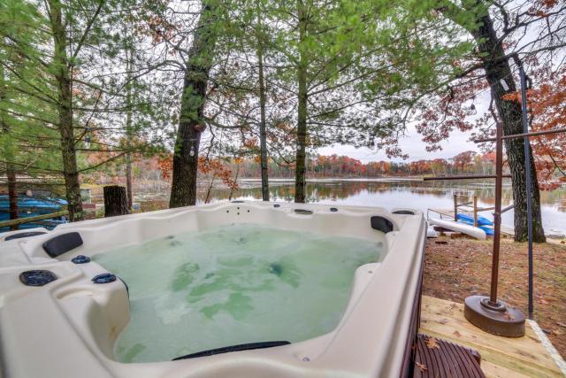 Lakefront Wisconsin Cottage with Dock and Hot Tub!