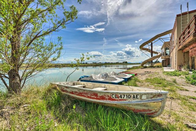 Lakefront Country Home with Waterslide and Trampoline!