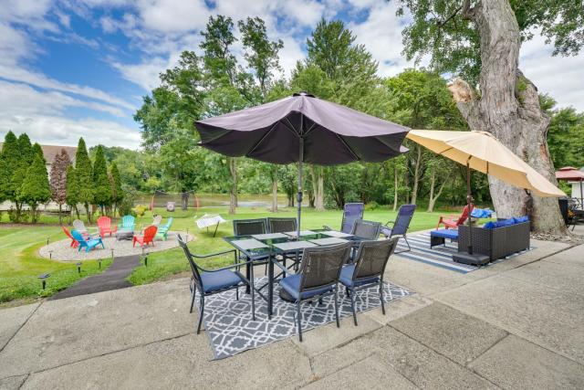 Waterfront Wallkill Duplex Home with Fire Pits!