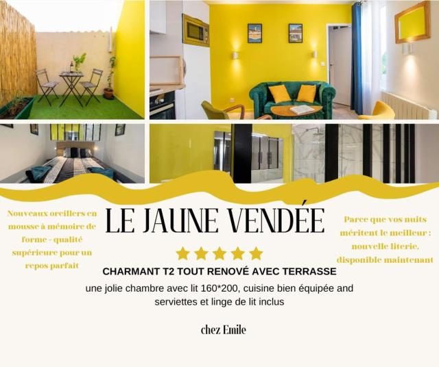 Chez Emile Le Jaune Vendée - T2 renové - Terrasse