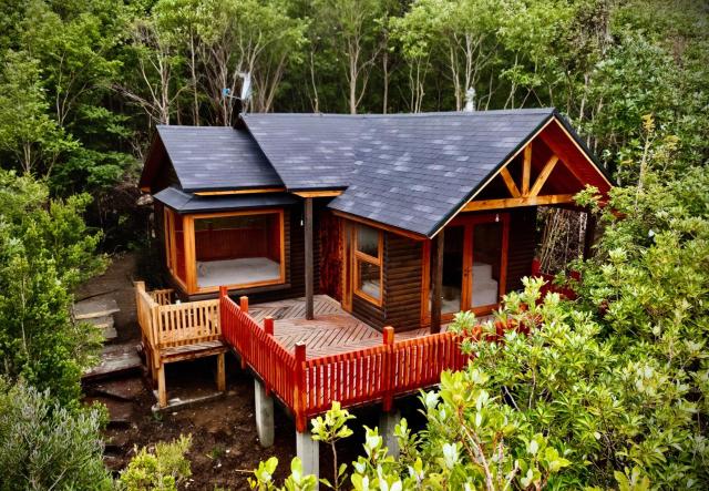 Cozzy Cabin at "Explore-Cafe & Lodge" Located in Duhatao, Chiloe Island, Patagonia, Chile