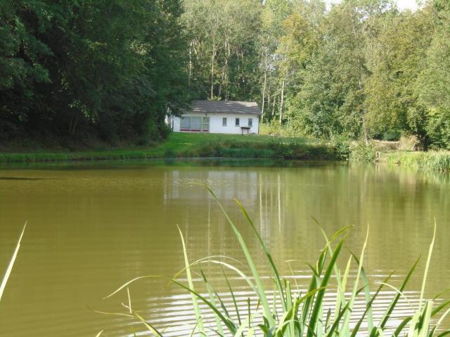 Deux étangs poissonneux au milieu des bois avec gîte moderne, la halte des deux lacs