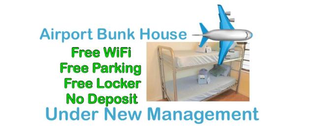 Airport Bunk House Free - WiFi - Parking - Coffee- Long Term Welcome