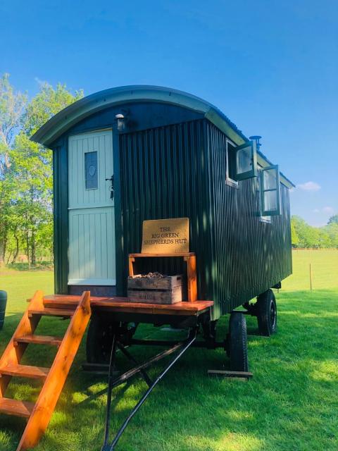 The Big Green Shepherds Hut