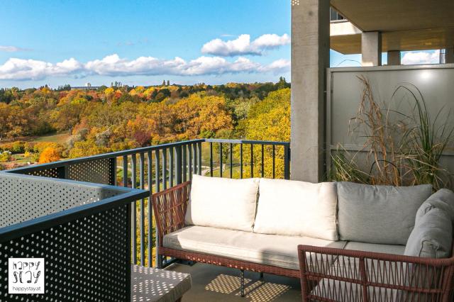 Parkblick - Therme Wien - gratis Parken im der Garage - Terrasse - U-Bahn