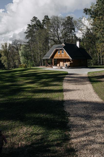 "Gaujmale" sauna house in nature