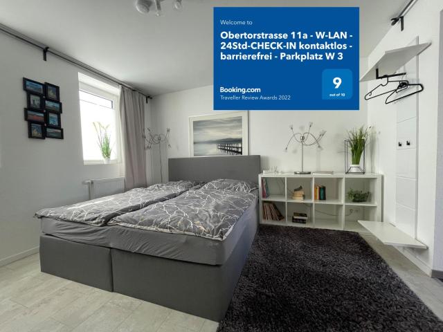 Barrierefrei - 24Std-CHECK-IN kontaktlos - Kingsize Bed - W-LAN - Parkplatz W 3