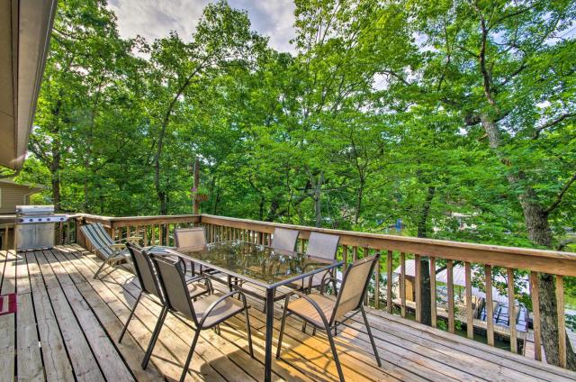 Lakefront Eldon Home with Private Boat Dock!