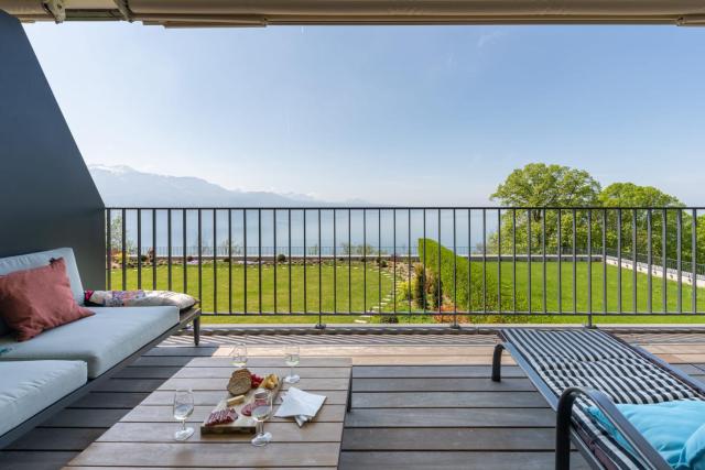 Les Terrasses de Lavaux 1 - Appartement de luxe avec vue panoramique et piscine