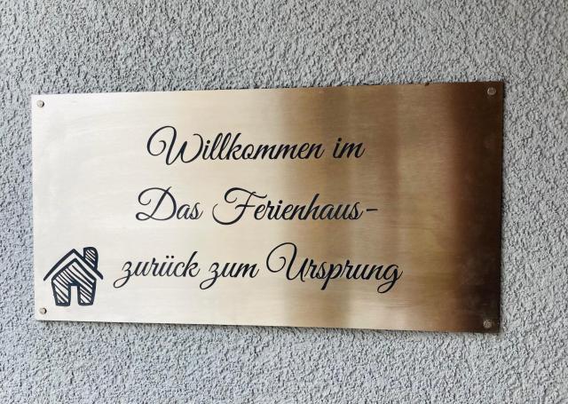 Das Ferienhaus-zurück zum Ursprung