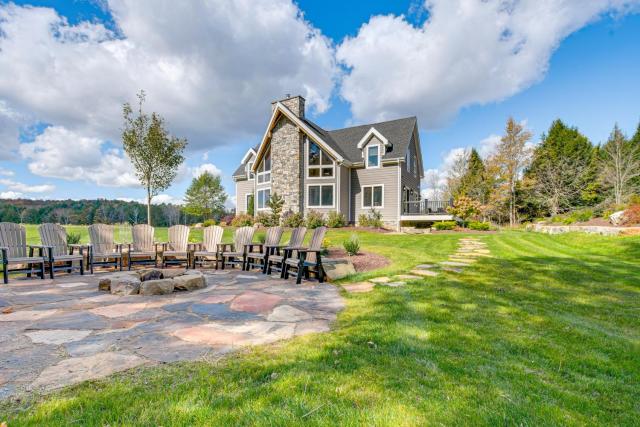 Spacious and Secluded Forksville Home Fire Pit