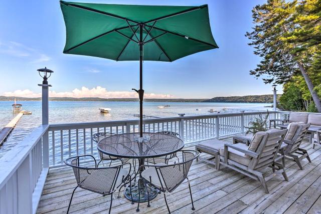 Updated Glen Arbor Cottage on Lake Dock and Mooring