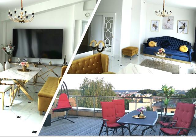 Luxury Penthouse with Large Terrace & Panoramic Old Town View