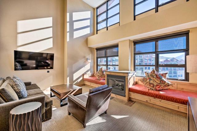 Ski-InandSki-Out Park City Condo Fireplace and View!