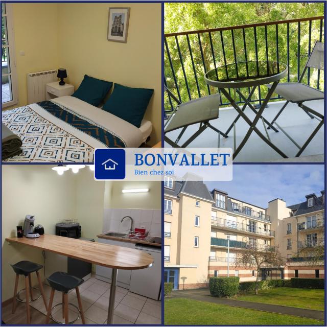 Bonvallet - Studio paisible et chaleureux avec balcon