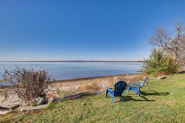 Waterfront Alburgh Getaway with Private Beach!