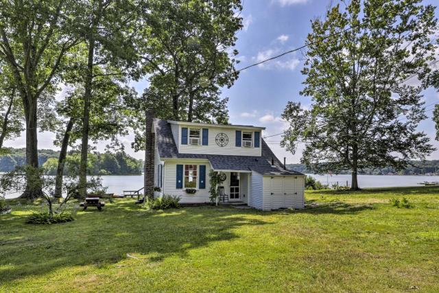 Lakefront Cottage with Covered Porch and Dock!