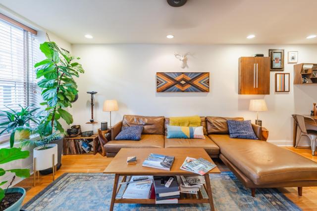 Bedroom in thoughtfully decorated East Passyunk home (South Philadelphia)