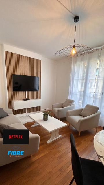 Le beau Milo 2 chambres Coeur de ville avec Balcon Netflix