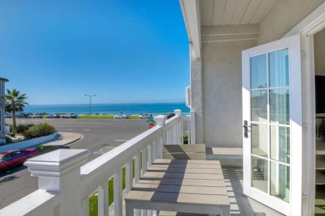 Ocean View From Private Patio, Across Street From Beach