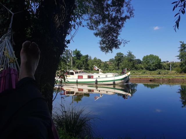 Détente au bord de l'eau .