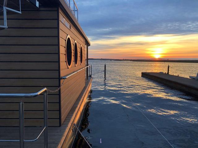 Hausboot Fjord Luna mit Biosauna in Wendtorf