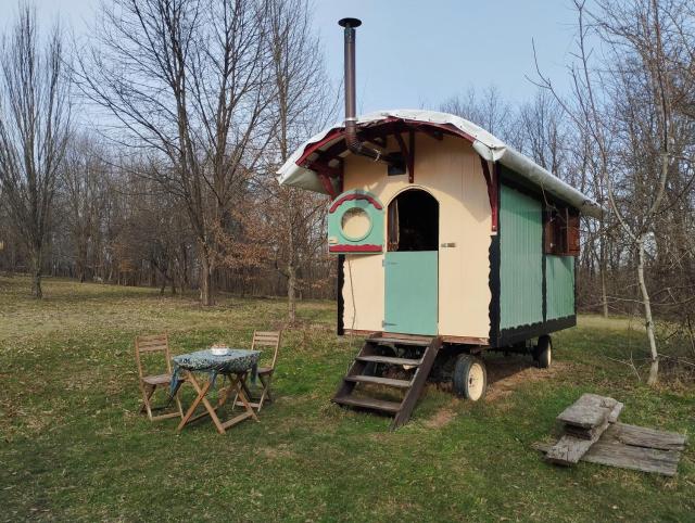 Shepherd's hut in nature