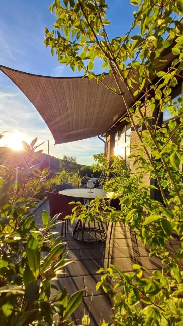 Odenwald-Lodge mit Infrarotsauna und E-Ladestation "Haus Purpur"